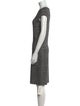 Akris Punto Crew Neck Knee-Length Dress