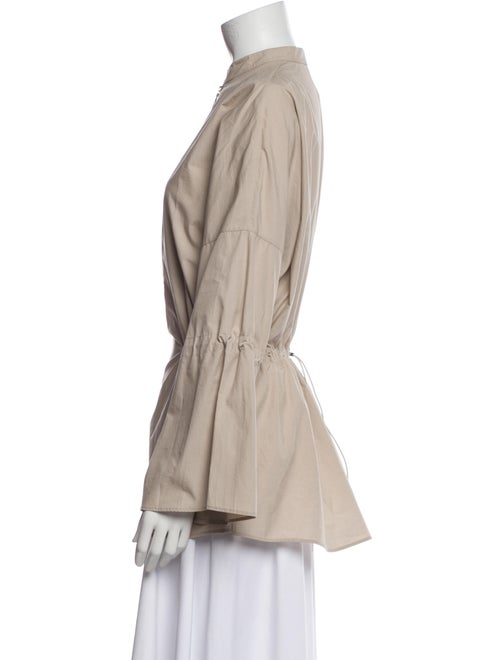 Akris Punto Mock Neck Long Sleeve Blouse