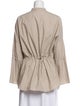 Akris Punto Mock Neck Long Sleeve Blouse