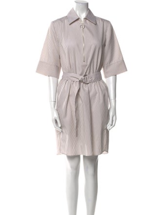 Akris Punto Striped Mini Dress