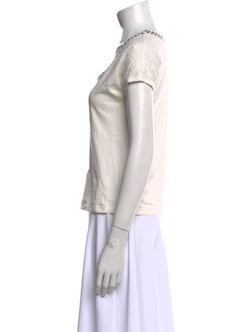 Akris Punto Scoop Neck Short Sleeve Top