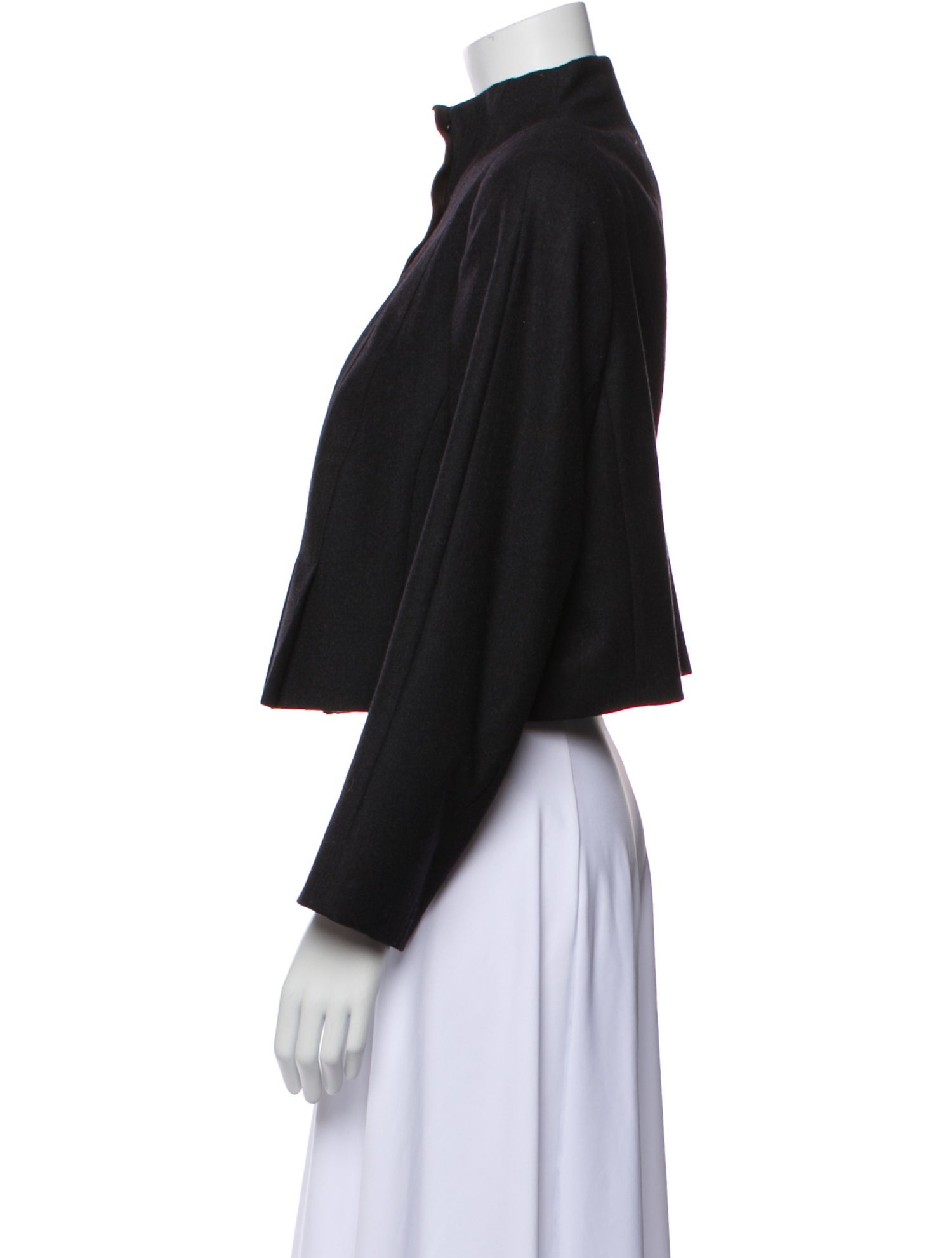 Akris Wool Plaid Print Jacket