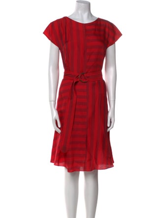 Akris Punto Crew Neck Knee-Length Dress