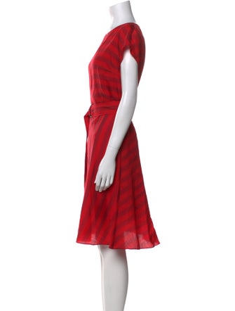 Akris Punto Crew Neck Knee-Length Dress