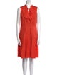 Akris Punto V-Neck Knee-Length Dress