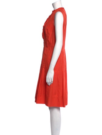 Akris Punto V-Neck Knee-Length Dress