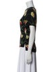 Akris Punto Silk Floral Print Blouse