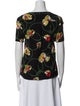 Akris Punto Silk Floral Print Blouse
