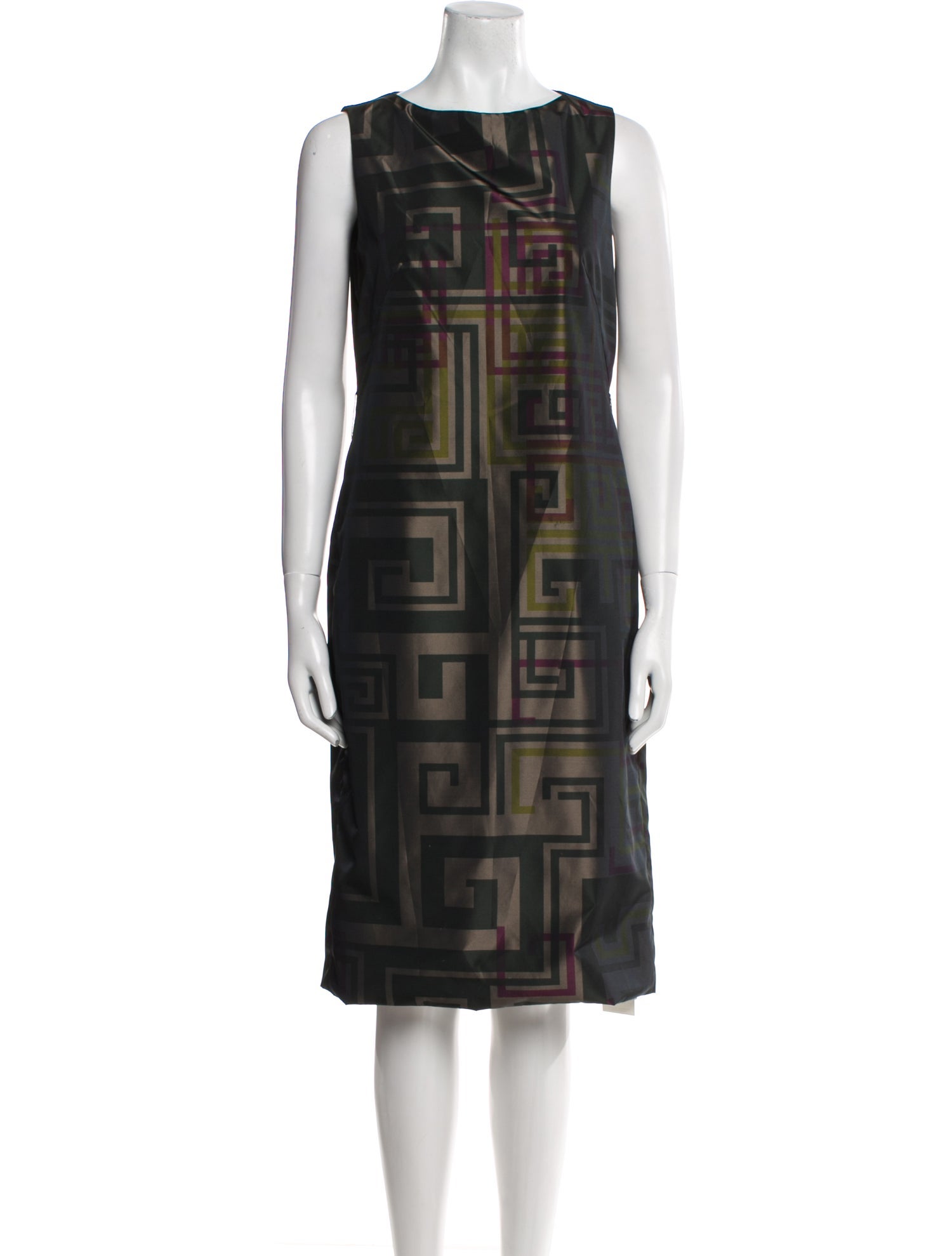 Akris Punto Printed Knee-Length Dress