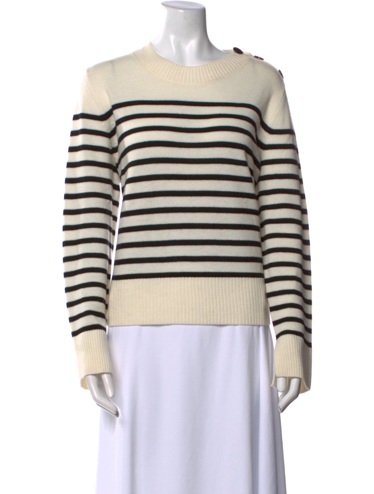 Akris Punto Virgin Wool Striped Sweater