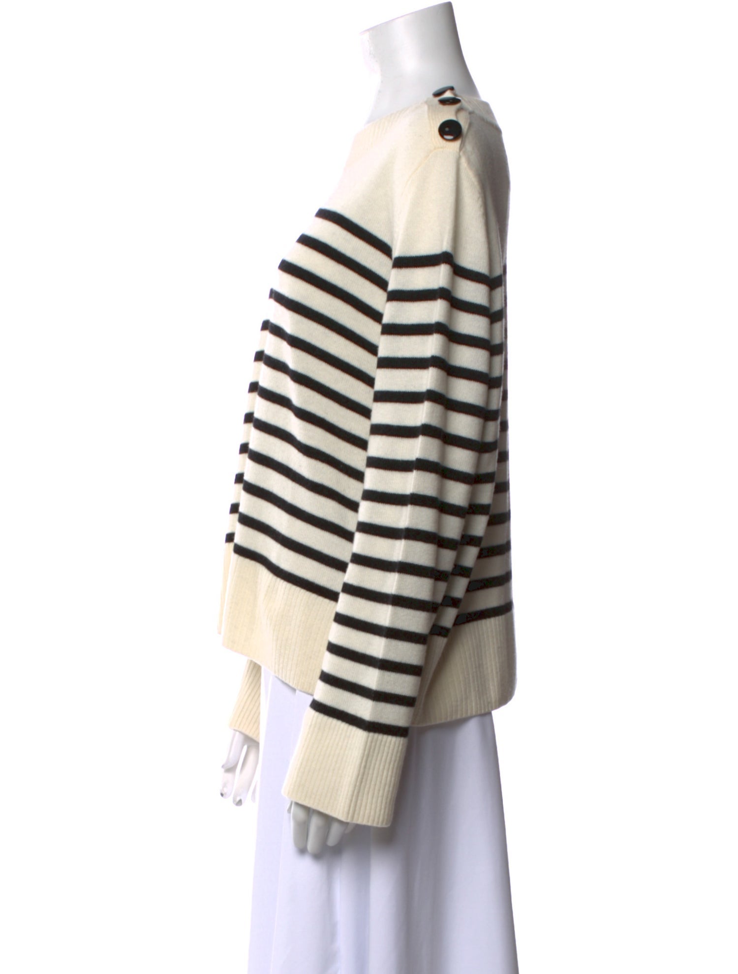 Akris Punto Virgin Wool Striped Sweater