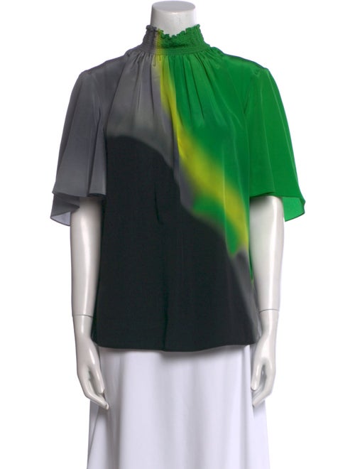 Akris Punto Silk Printed Blouse