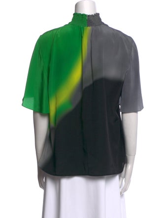 Akris Punto Silk Printed Blouse