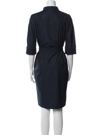 Akris Punto Mock Neck Knee-Length Dress