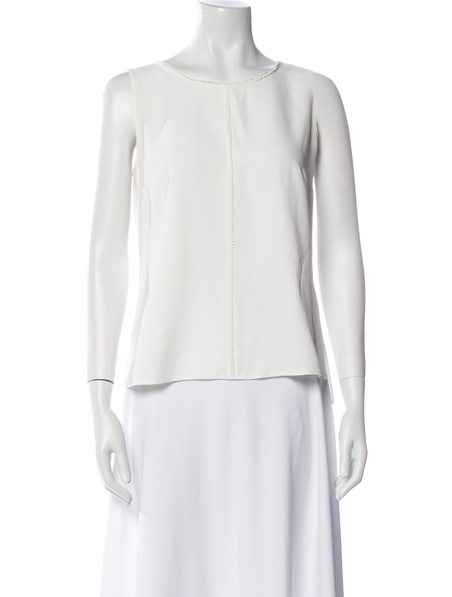 Akris Punto Crew Neck Sleeveless Blouse