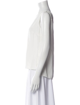 Akris Punto Crew Neck Sleeveless Blouse