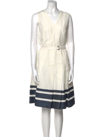 Akris Punto Striped Mini Dress