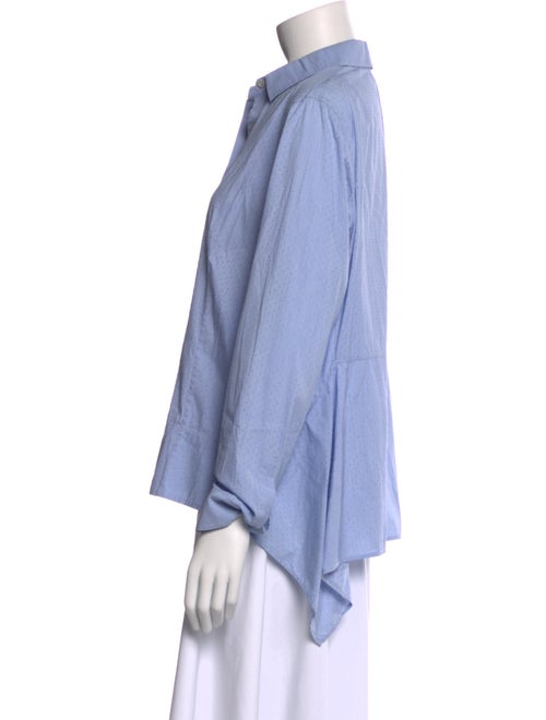 Akris Punto V-Neck Long Sleeve Blouse