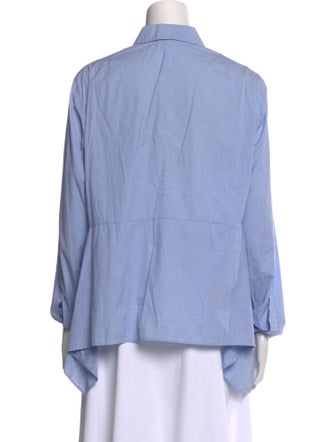 Akris Punto V-Neck Long Sleeve Blouse