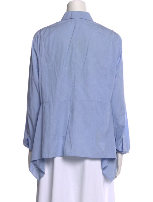 Akris Punto V-Neck Long Sleeve Blouse