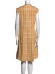 Akris Punto Plaid Print Knee-Length Dress