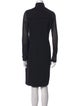 Akris Punto Turtleneck Knee-Length Dress