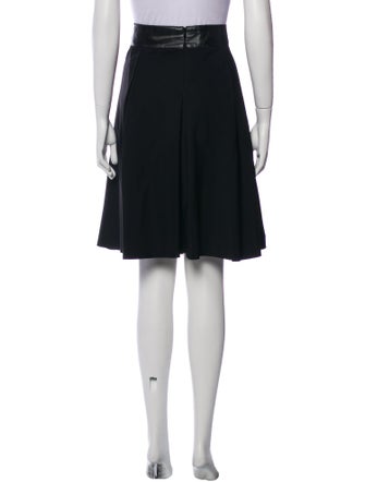 Akris Punto Pleated Accents Knee-Length Skirt