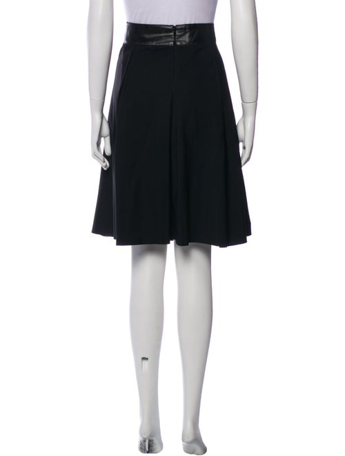 Akris Punto Pleated Accents Knee-Length Skirt