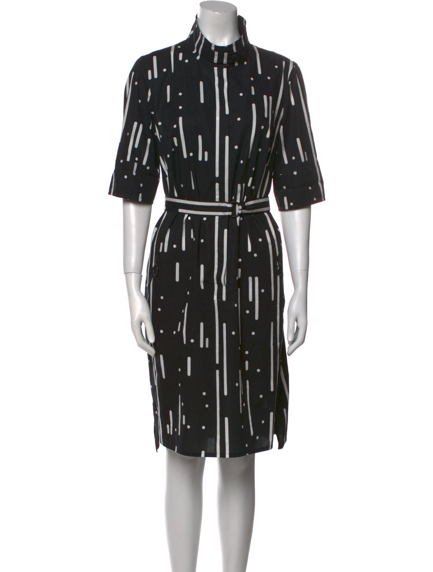 Akris Punto Printed Midi Length Dress
