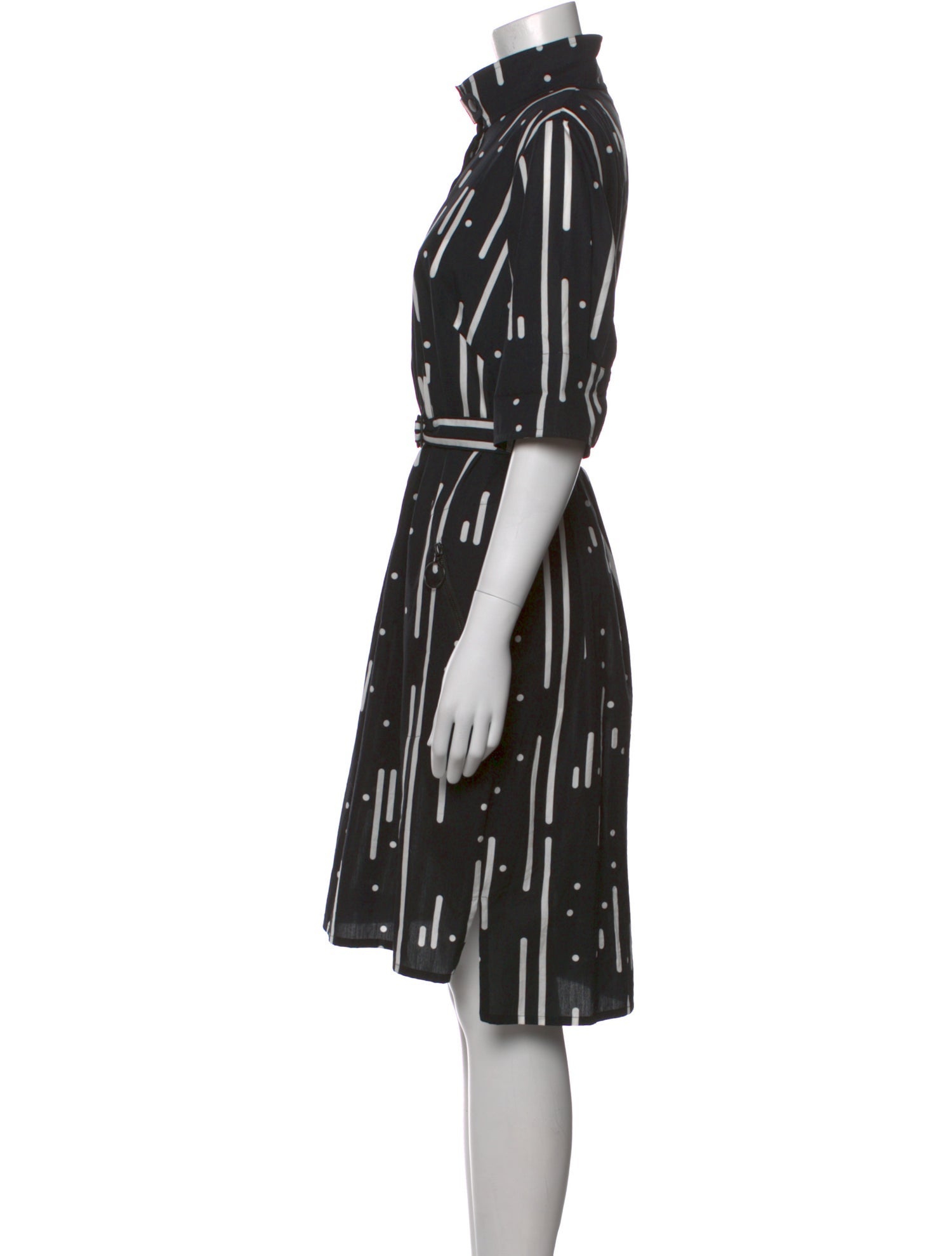 Akris Punto Printed Midi Length Dress
