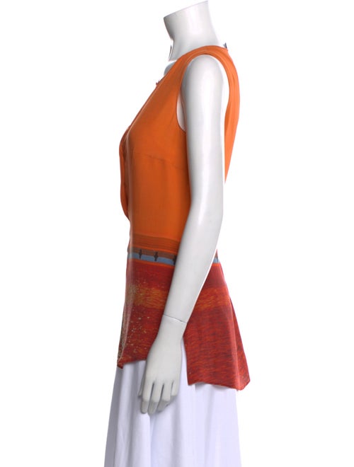 Akris Punto Silk Printed Top