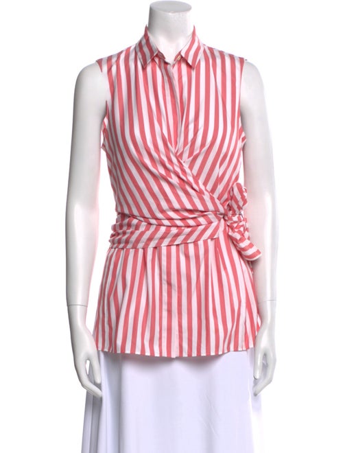 Akris Punto Striped Sleeveless Top