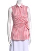 Akris Punto Striped Sleeveless Top