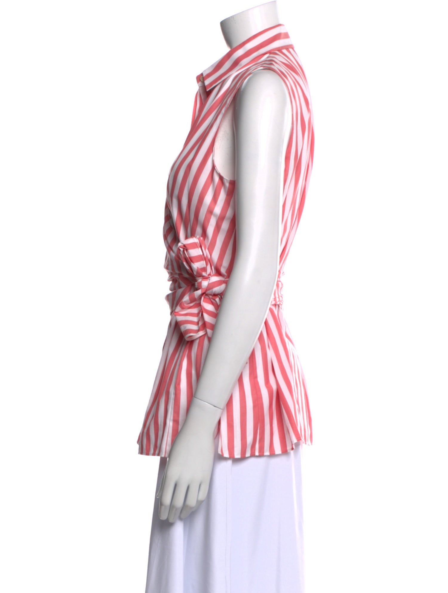 Akris Punto Striped Sleeveless Top