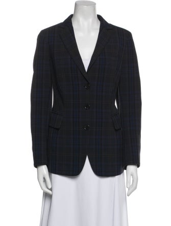 Akris Punto Plaid Print Blazer