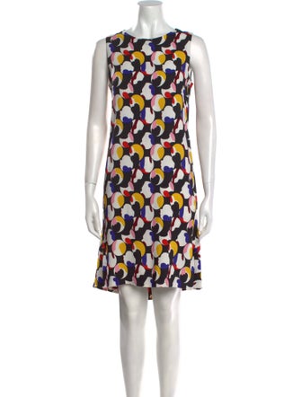 Akris Punto Printed Knee-Length Dress