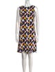 Akris Punto Printed Knee-Length Dress