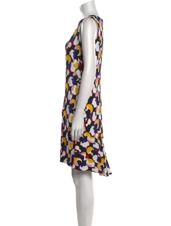Akris Punto Printed Knee-Length Dress