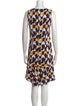 Akris Punto Printed Knee-Length Dress