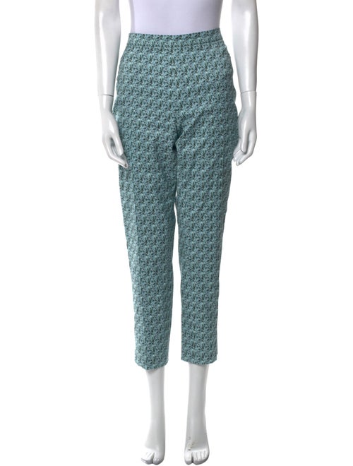 Akris Punto Printed Straight Leg Pants
