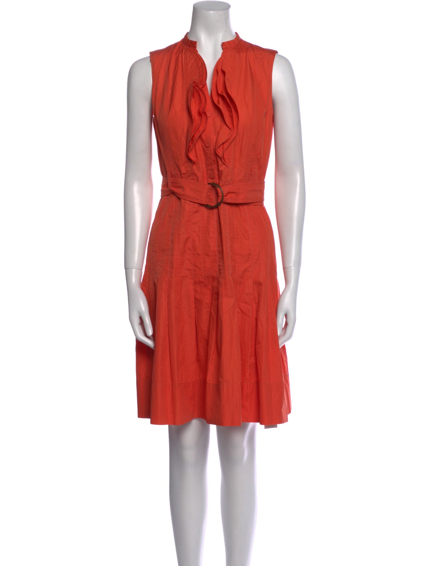 Akris Punto V-Neck Knee-Length Dress