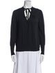 Akris Punto V-Neck Long Sleeve Sweatshirt