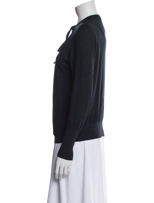 Akris Punto V-Neck Long Sleeve Sweatshirt