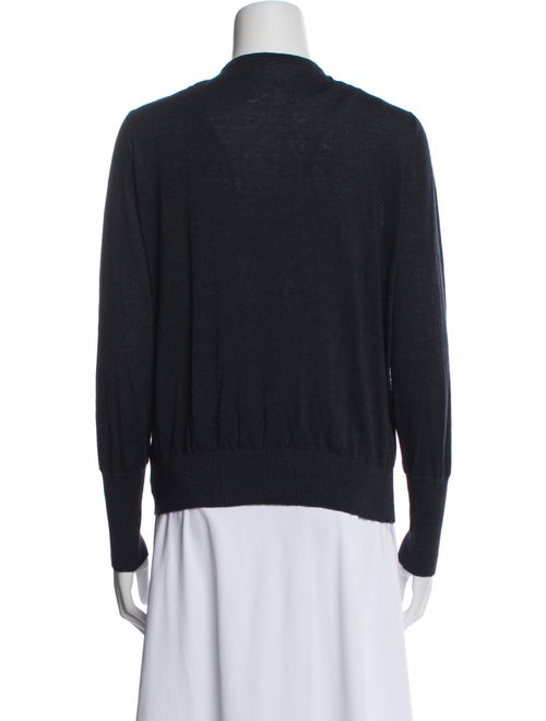 Akris Punto V-Neck Long Sleeve Sweatshirt