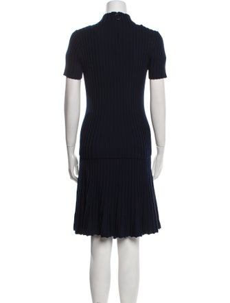Akris Punto Virgin Wool Pleated Accents Skirt Set