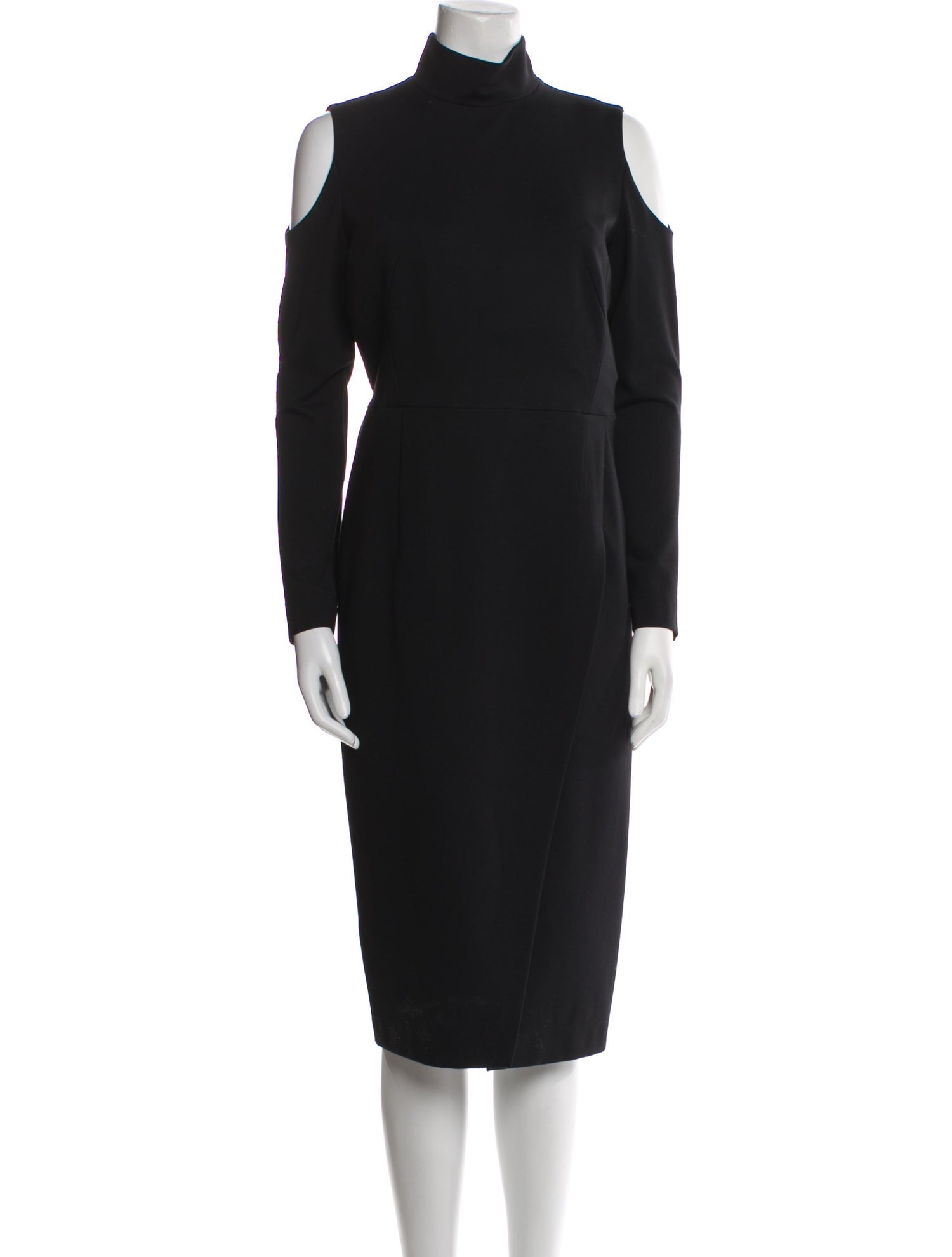 Akris Punto Turtleneck Midi Length Dress