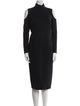 Akris Punto Turtleneck Midi Length Dress