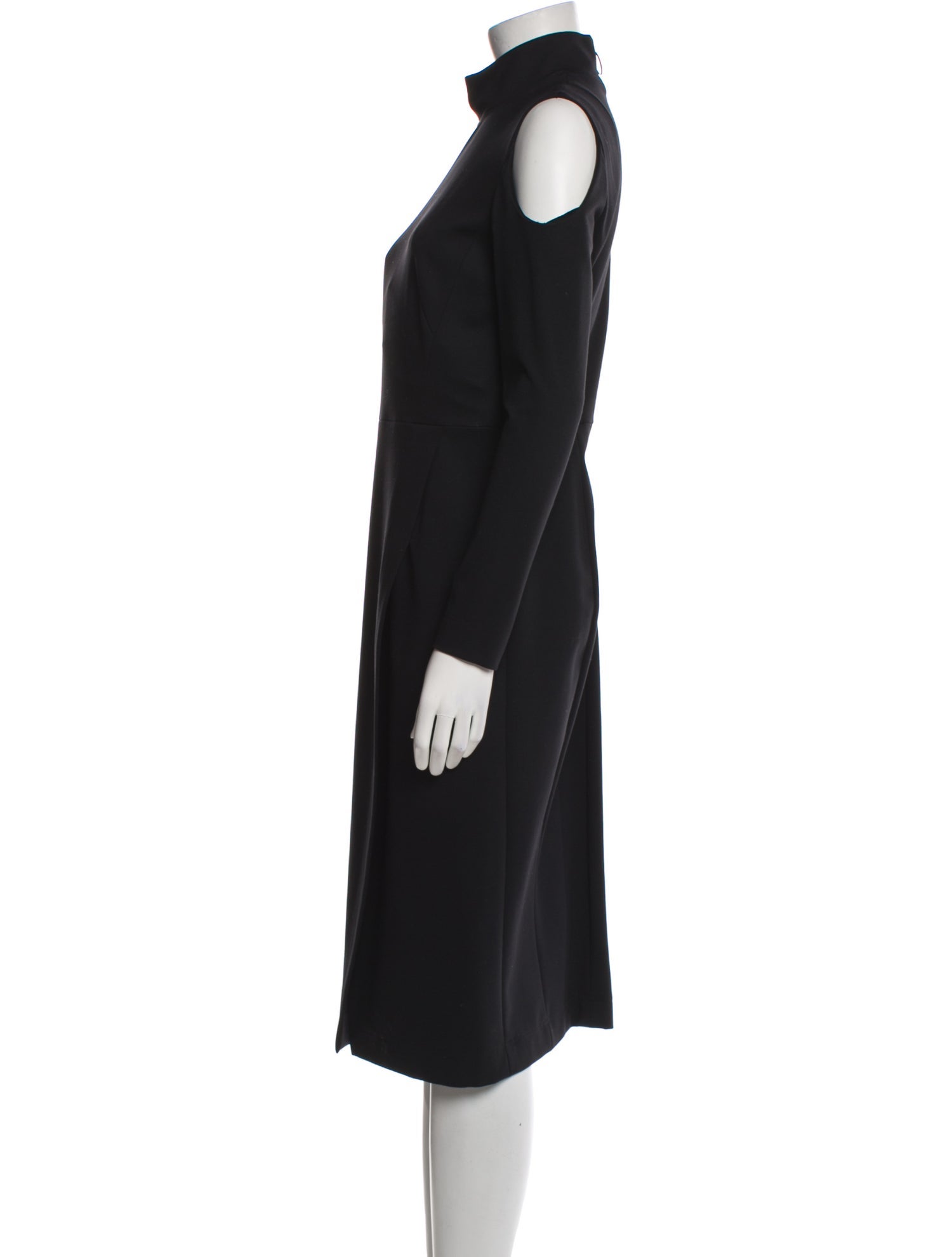 Akris Punto Turtleneck Midi Length Dress