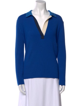Akris Punto Virgin Wool V-Neck Sweater