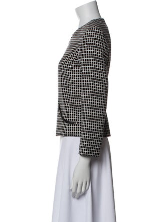 Akris Punto Plaid Print Evening Jacket